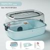 Transparent Hamster Habitat Ventilation Gerbils House Portable Large Hamster Cage  for Bunny