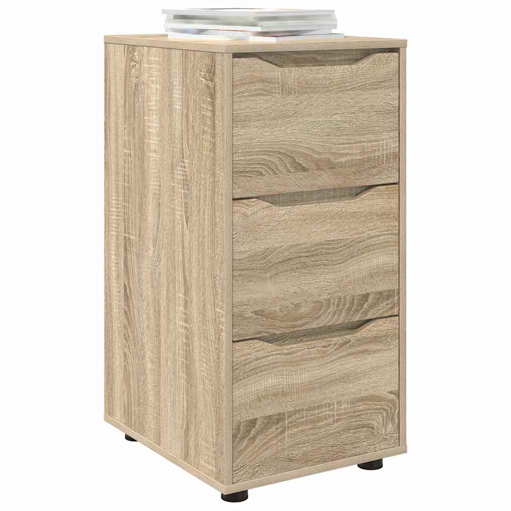 Storage Cabinet Sonoma Oak Finish 40 x 48 x 81 cm Engineered Wood