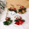 Iron Christmas Tree Pendants Double Horn Xmas Tree Decorations  Seasonal Decor