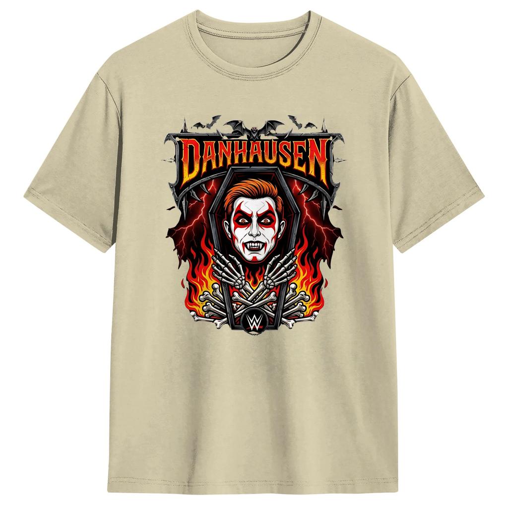 Men Funny Danhausen Wrestling T Shirts Pure Cotton Clothes Funny Short Sleeve Round Neck Tee Shirt Plus Size TShirt