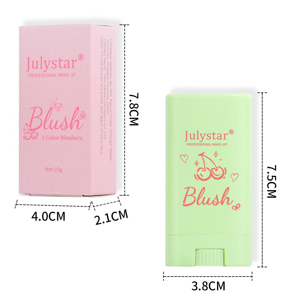 Sweat-proof and Easy To Color, Natural Rouge, Portable, Matte, Sun-red Stick, Eyeshadow Grooming Integrated