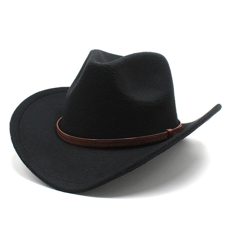 Western Cowboy Hat For Men Women With Wool Felt Material For Outdoor Events And Festivals