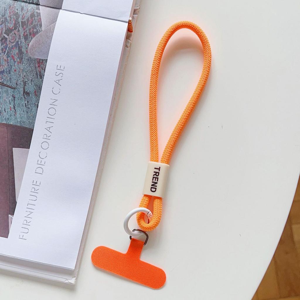 Adjustable Phone Wrist Strap Chain Fashion Simple Candy Color Mobile Phone Lanyard Universal Anti-lost Keychain Cellphone Strap