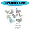 F26C 72pcs 3D Hollowout Colorful Butterfly Wall Sticker Set for Home Party Decors Easy to Apply and Remove No Residues