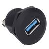 USB 3.0 Panel Mount Coupler Pass Through Connector Female To Female Bulkhead Extension Adapter Water Proof with Dustcap