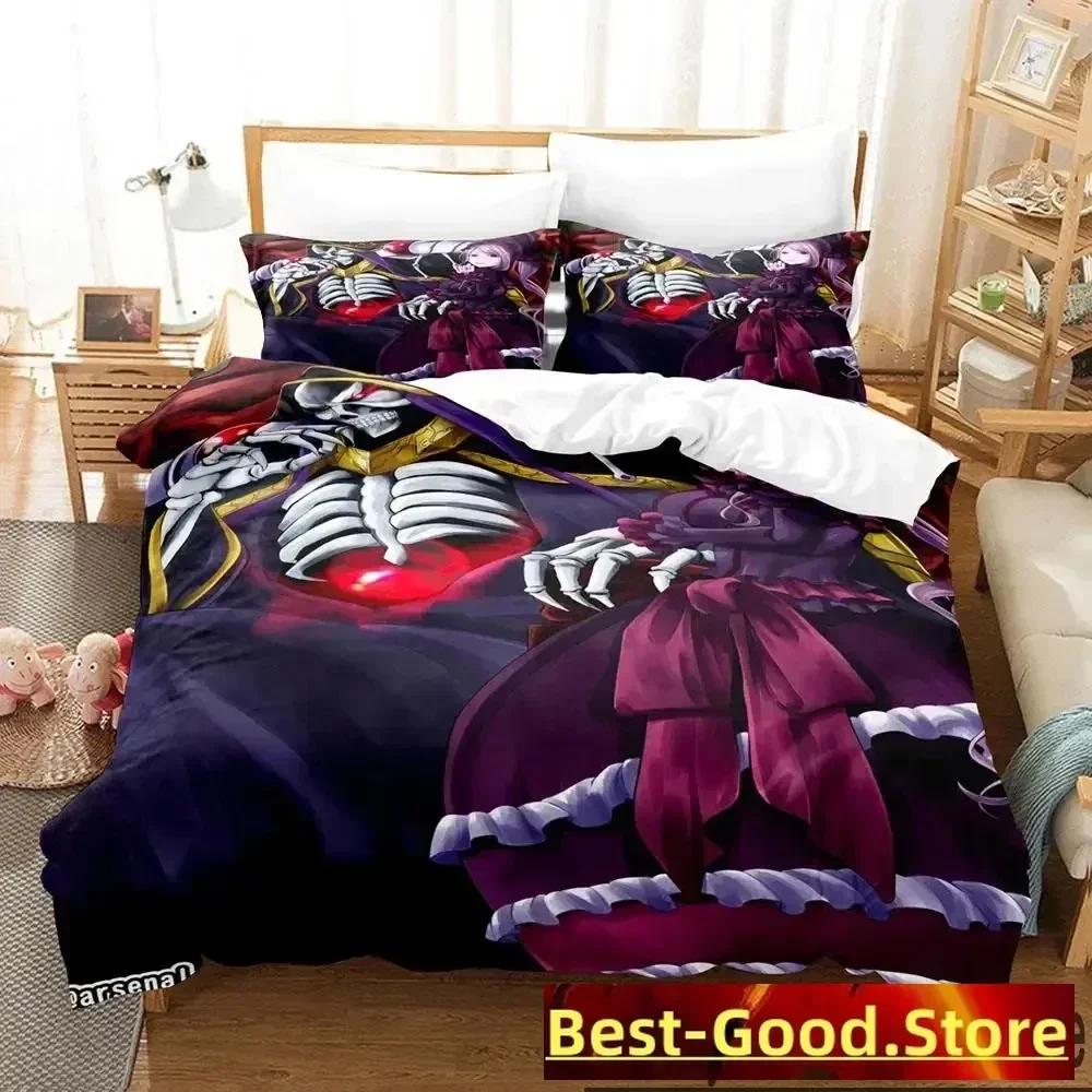 3D Print OVERLORD Bedding Set Duvet Cover Bed Set Quilt Cover Pillowcase Comforter king Queen Size Boys Adult Bedding Set