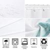 Halloween Gothic Skull Shower Funny Black Rose Bones Holiday Gift Polyester Bath Curtain Bathroom Decor With Xt6@