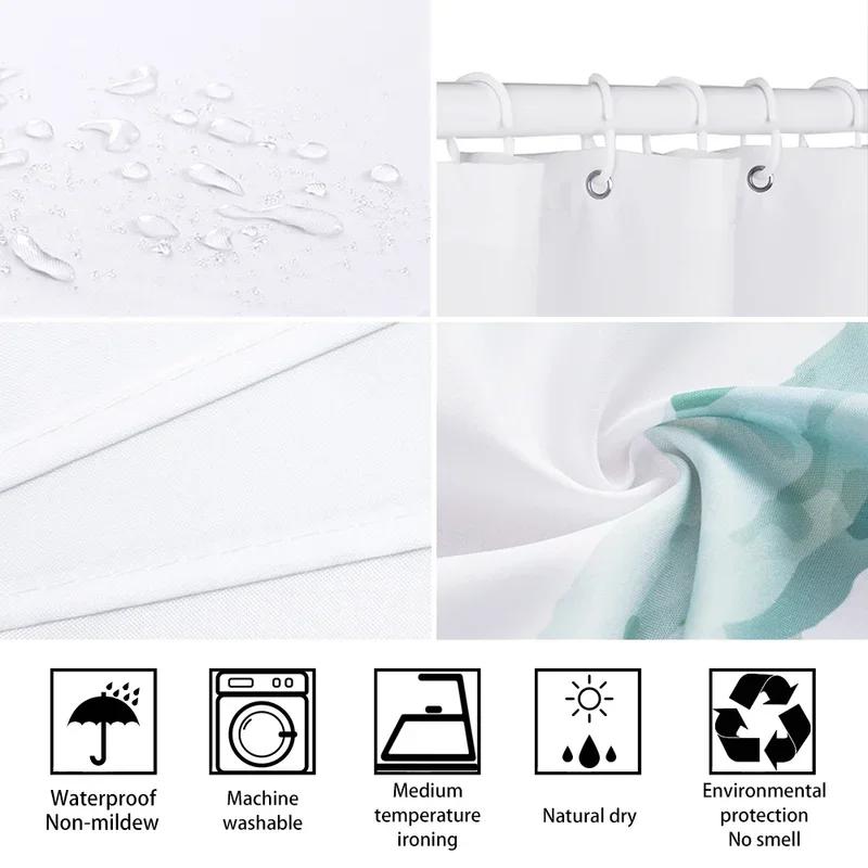 Halloween Gothic Skull Shower Funny Black Rose Bones Holiday Gift Polyester Bath Curtain Bathroom Decor With Xt6@