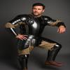 Blackened Steel Knight Armor Suit Full Body Armor With Cuirass, Pauldrons, Bracers, Greaves Cosplay Larp Costume Gift Item