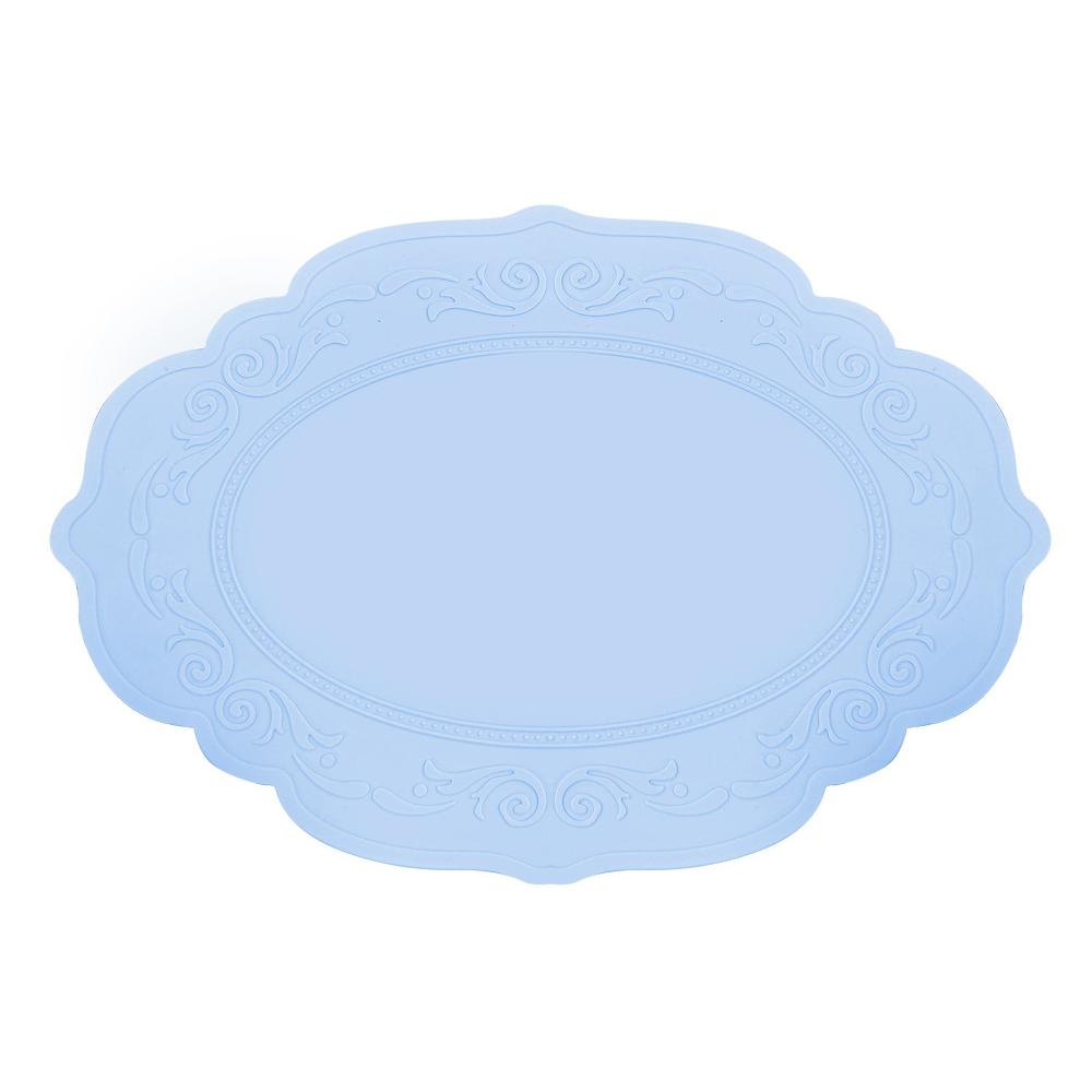 Silikonová oválná kulatá prostírání Retro vzor Káva Květinová Podložka Stolní podložky Vodotěsné Protiskluzové Stolní nádobí Podložky pod šálky