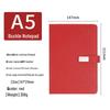 Business A5 Faux Leather Buckle Notebook - Office Stationery for Meeting Minutes and Work Notes.