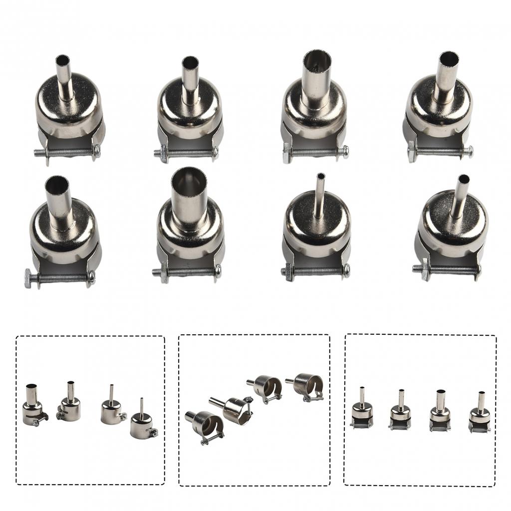 Hot Air Nozzle Welding Nozzle Silver Stainless Steel 3-12mm