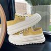 Women's Breathable Sports Shoes Low Top Mesh Up Thick Bottom Casual Sneakers Comfortable Wear Resistant Rubber Outsole