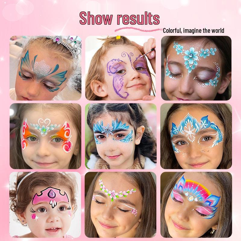 Wasserlösliches Schminkset für Kinder & Schüler - Ideal für Bühne, Comic Con und Festivalkostüme