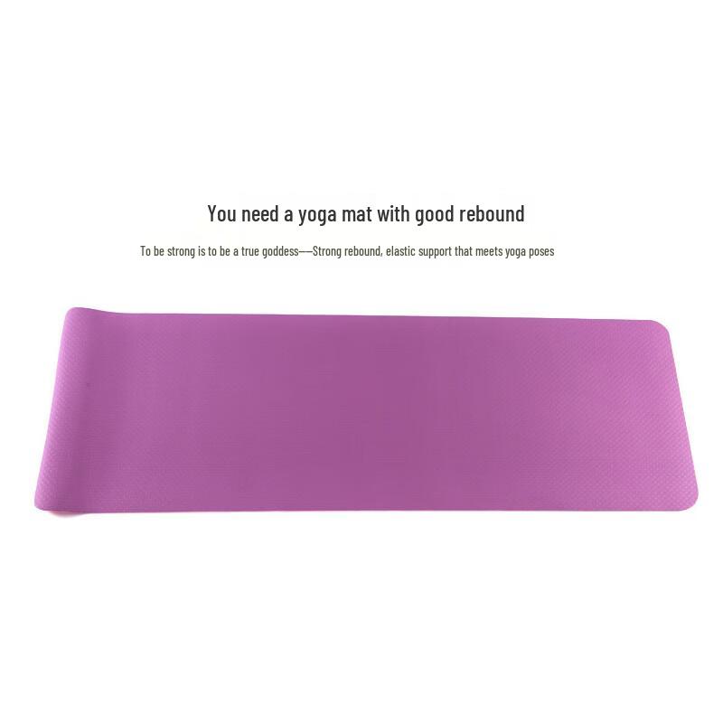 WEZHO TPE Rubber Yoga Mat with Alignment Lines