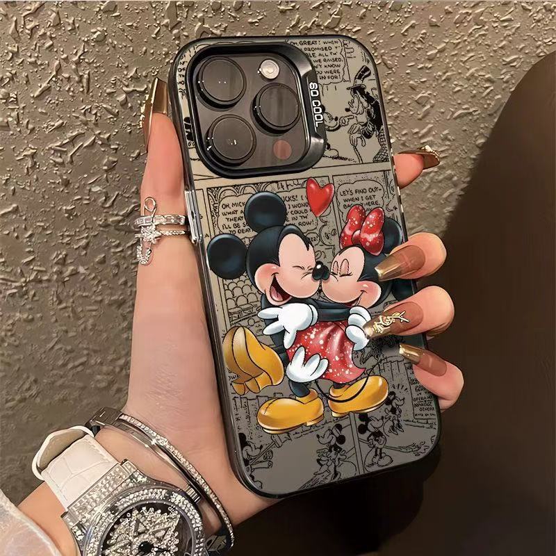 Couple Mickey Applicable Apple 16Promax Mobile Phone Case Personalized Vitality Case iPhone15/14/13 Europe and America 12