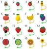 1PC Creative Reusable Silicone Straw Plug Splash Proof Drinking Dust Cap Dust-proof Straw Tips Cover Cup Accessory Kitchen Tool