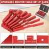 2025+ 7Pcs Aluminum Setup Blocks Height Gauge Set for Router Table Saw Accessories and Angle Woodworking Set Up