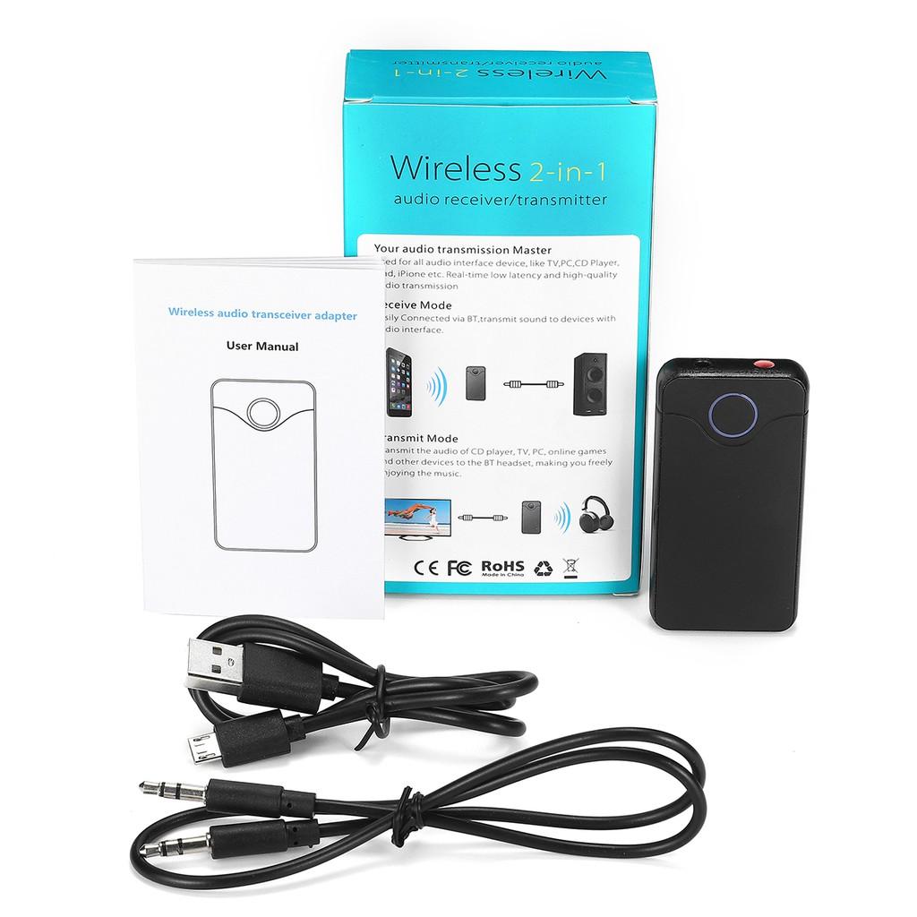 Wireless Bluetooth V4.2 Adapter Receiver Transmitter 3.5MM Port Stereo Audio Input And Output for Mobile Phone TV 2 In 1