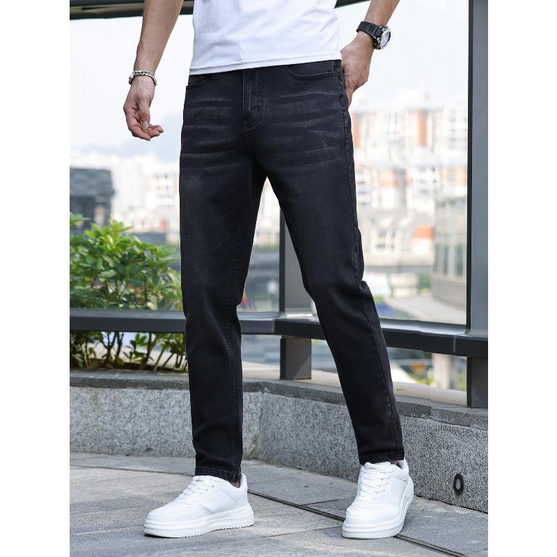 Men's Slim Fit Stretch Jeans Denim Long Pants Casual Pants Casual Everyday Outfit