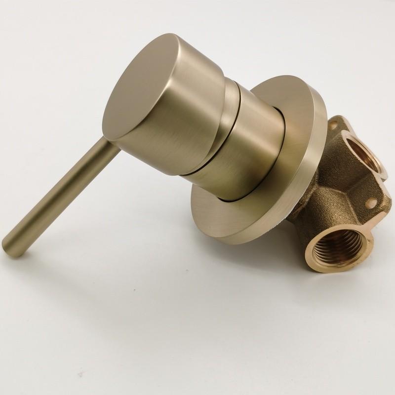 Concealed Basin Faucet Wall Mounted Hot and Cold Mixer Solid Brass 360 Swivel Spout Bathroom Water Tap