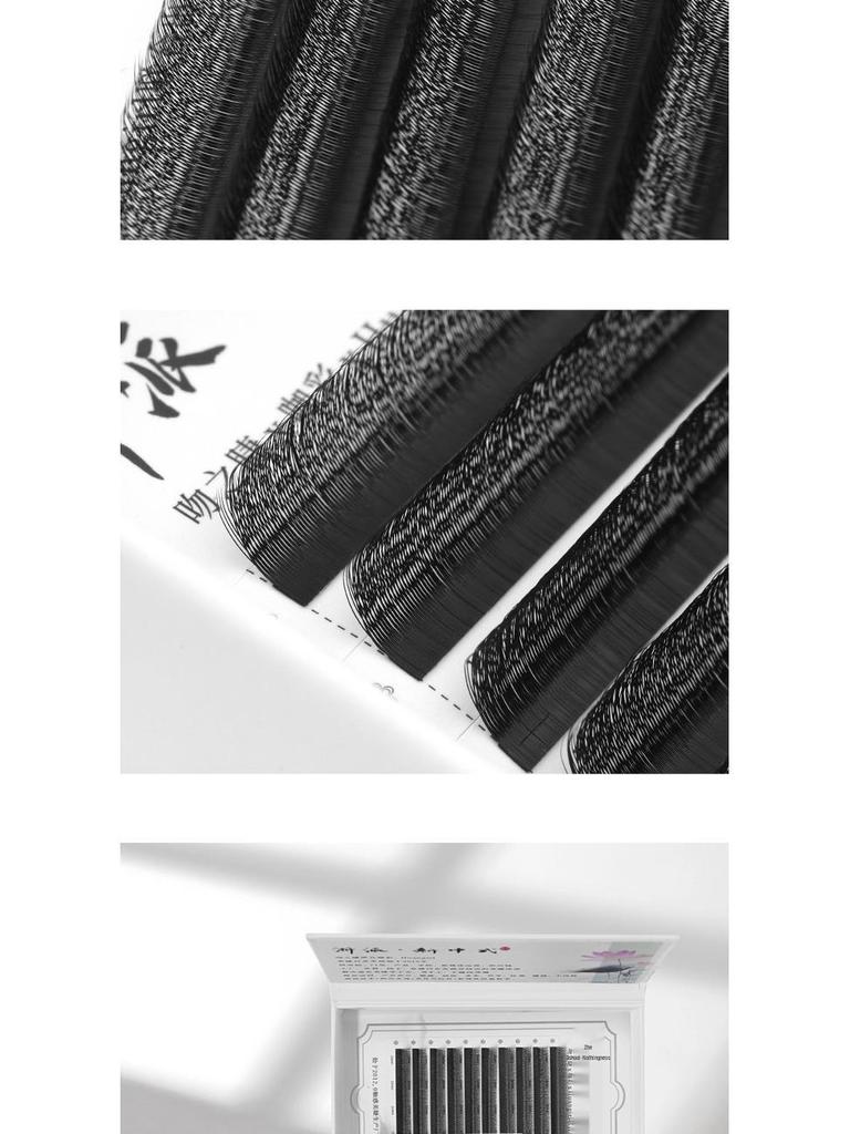 Sparkle Clover Fluffy Lash Extensions: Alternating Bloom, Super Soft, No Clump