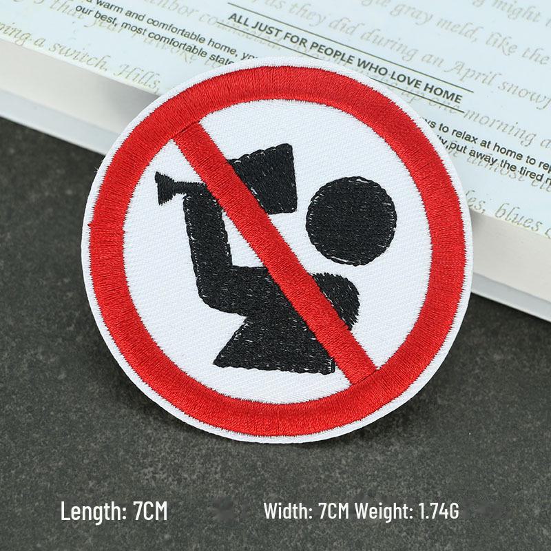 

Круглый вышитый значок Duoku из ткани: Нашивки для одежды и аксессуаров