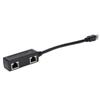 Ethernet Splitter Practical Stable Reliable Durable Black CAT8 Network Cable Adapter for Home Office