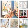 Cute Rabbit Butterfly Sticker Easter Window Glass Decoration Static Stickers Shop Window Decor Cartoon Home Holiday Decoration