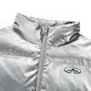 Skechers Down Jacket Reflective Zipper Casual Kids Outerwear Reflective-Silver P422B056