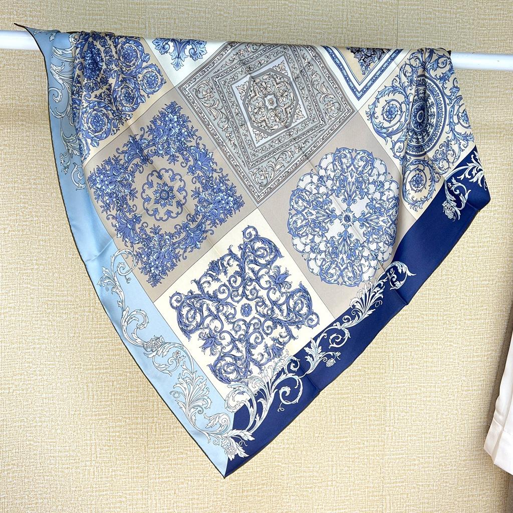 Gentle And Quiet Light Face! Elegant Retro Twill Silk Scarf Women'S Spring Mulberry Silk Scarf Square Scarf