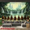 Zen-Meditationskunst Digitaldruck Polyester Wandteppich geeignet für den Einsatz in Wohnzimmern Schlafzimmern Büros Bars Partys