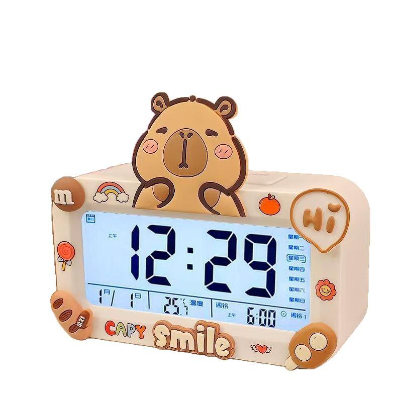 Kapibara, the New Alarm Clock, a Student-specific Wake-up Artifact, Desktop Children's and Girls' Smart Electronic Clock