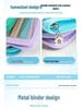 A5 Transparent PVC Ring Binder Notebook Planner, 6-Hole Photo Album with Removable Cover (A6 Compatible)