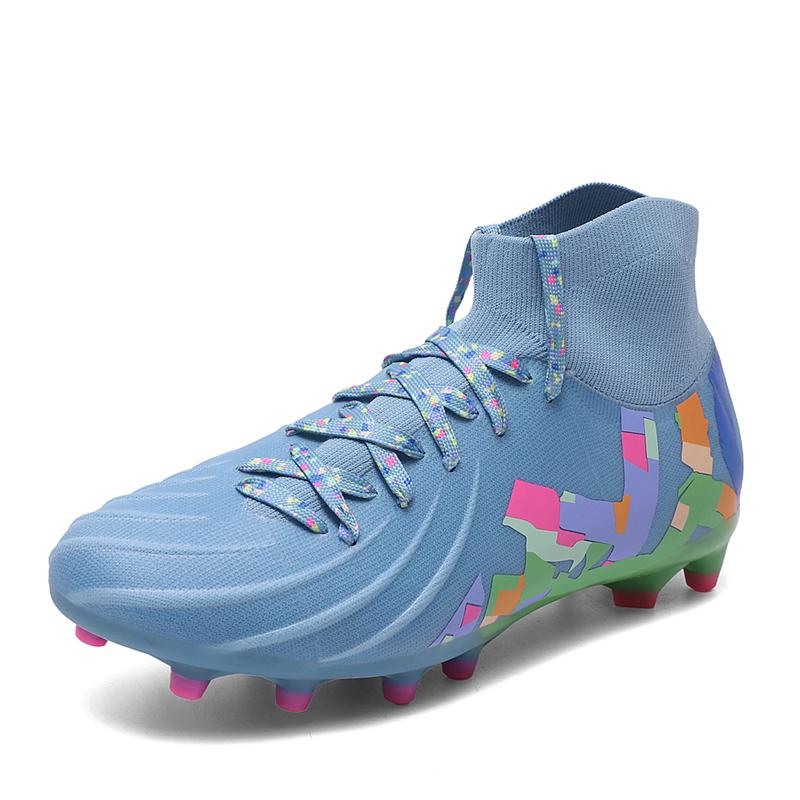 

Мужские футбольные бутсы с длинными шипами и высокой лодыжкой, футбольные бутсы AG, детские уличные бутсы для травы, футбольные бутсы, тренировочные спортивные футбольные бутсы 46