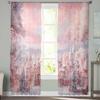 Christmas Western Santa Claus Curtains For Living Room Bedroom Home Decoration Window Voile Tulle Curtain Drapes