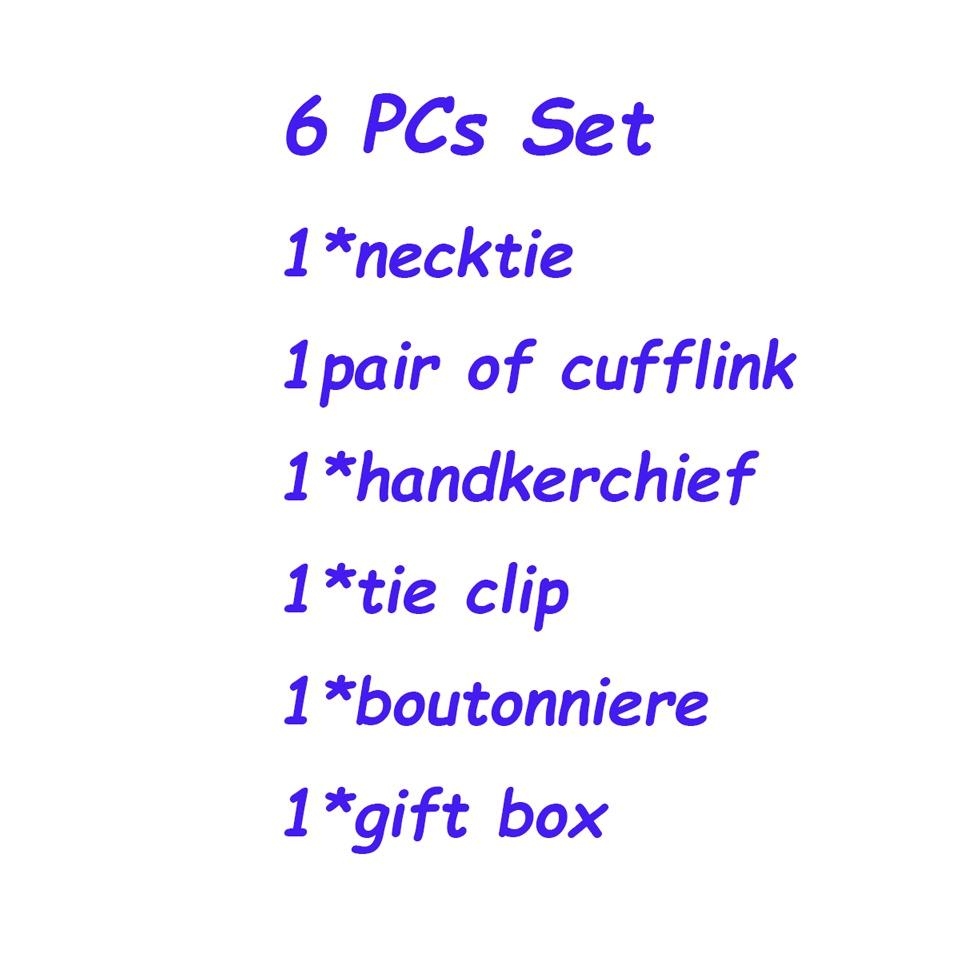 Men's Red Burgundy Neck Tie Handkerchief Cufflinks Boutonniere Tie Clip with Gift Box for Wedding Party Dating