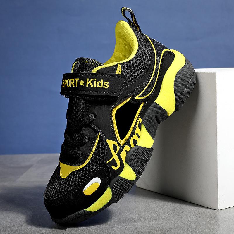 Fashion Boys Casual Shoes Summer Single Net Breathable Children Sport Shoes Leisure Trainers Rubber Kids Sneaker