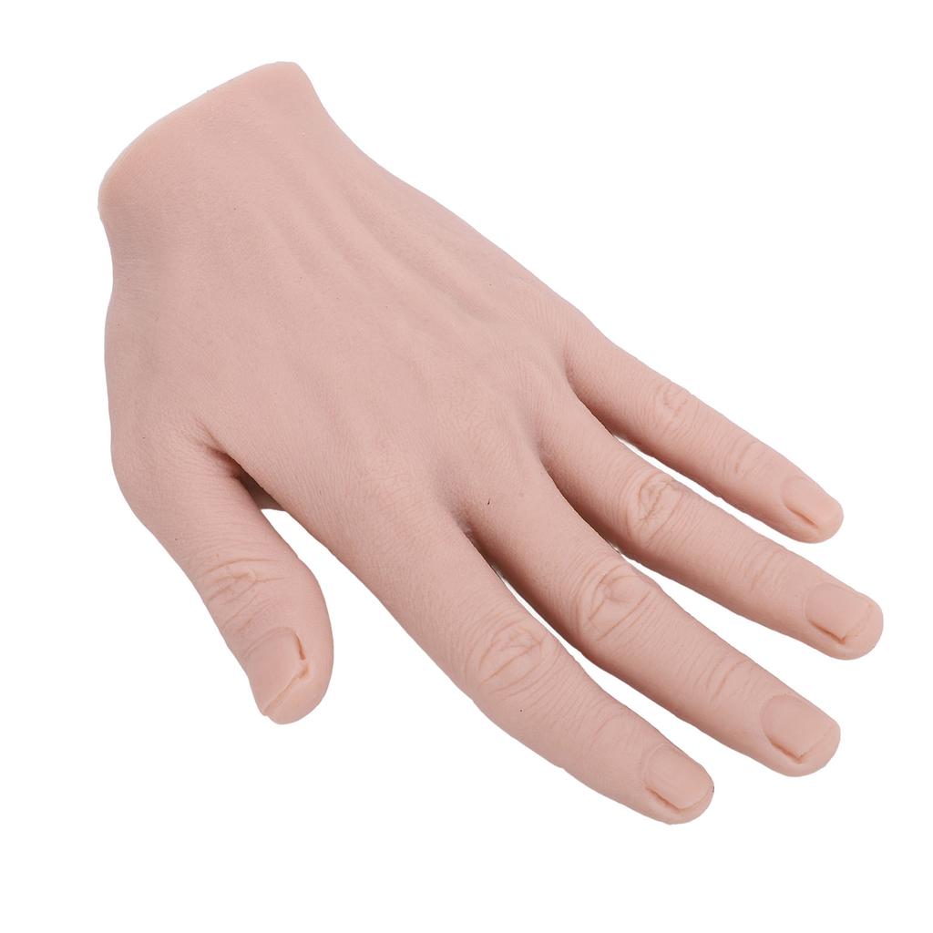 Modelo de Mano Masculina de Silicona Reutilizable Simulación Modelo de Mano Artificial de Silicona Mano Artificial Flexible para Accesorios de Festival