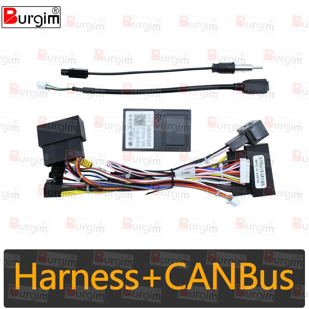 

16-контактний кабель живлення адаптера для автомагнітоли з декодером Canbus для Ford Ecosport 2012-2017, роз єм джгута проводів для Android-радіо Cable canbus