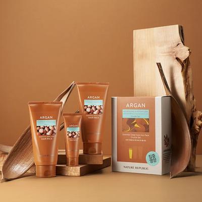 Maschera per Capelli Essenziale all'Argan Trattamento Profondo Set Doppio
