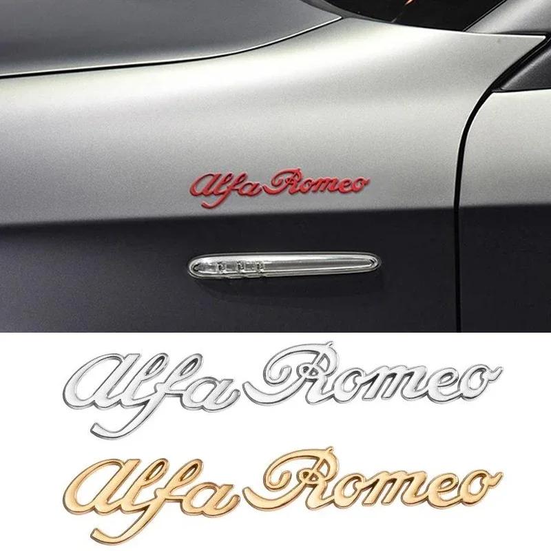 KYMI3 Car Exterior Styling 3D Sticker Auto Body Emblem Accessories For Alfa Romeo 146 147 155 156 159 Stelvio Giulia Giulietta Mito GT