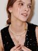 August Harmony Pearl Necklace Gold