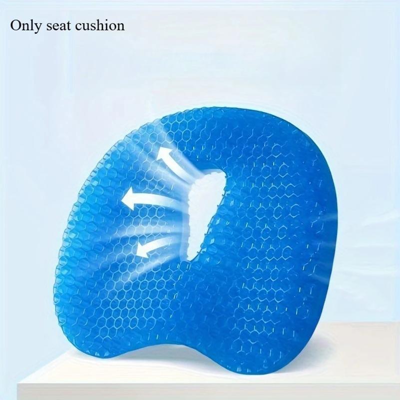 Cojín de Silla de Gel de Panal Engrosado para el Hogar, Viajero, Oficina, Asiento Prolongado de Silicona, Cojín de Asiento de Verano, Almohadilla de Hielo para Asientos en Casa