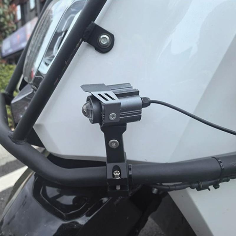 Universal Adjustable Motorcycle Headlight LED Spotlight Bracket Aluminum Mount Holder for Offroad Adventure Riding