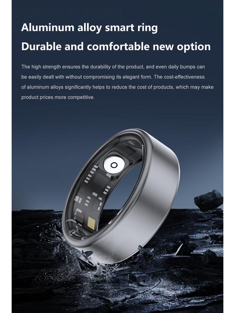 Smart Ring SR06: Waterproof, Blood Oxygen & Sleep Monitoring Bluetooth Wearable for Men and Women
