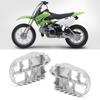 Pedaleiras de Alumínio para Motocicleta Apoio para os Pés Pedal Serve para Kawasaki KLX110 KLX110L KLX125