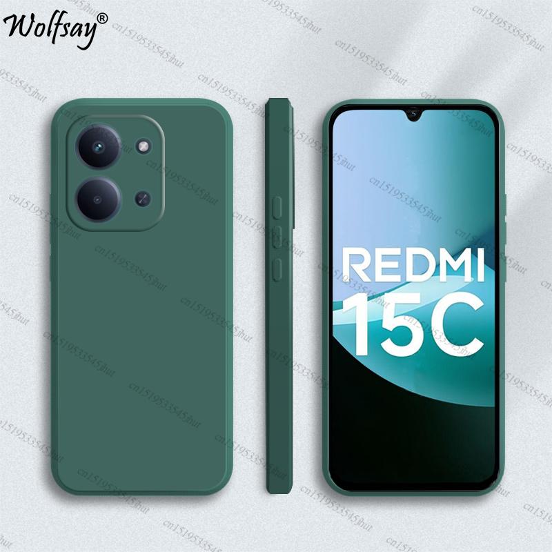 

Чехол для Xiaomi Redmi 15C Чехол Противоударный Мягкий ТПУ Оригинальный Жидкий Силиконовый Чехол на Заднюю Панель для Redmi 15C Чехол для Redmi 15C 4G Funda Redmi 15C 173.16mm