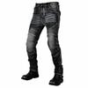 Mens Motorcycle Jeans Kevlar Reinforced Anti-tear Riding Pants With Silicone Protectors