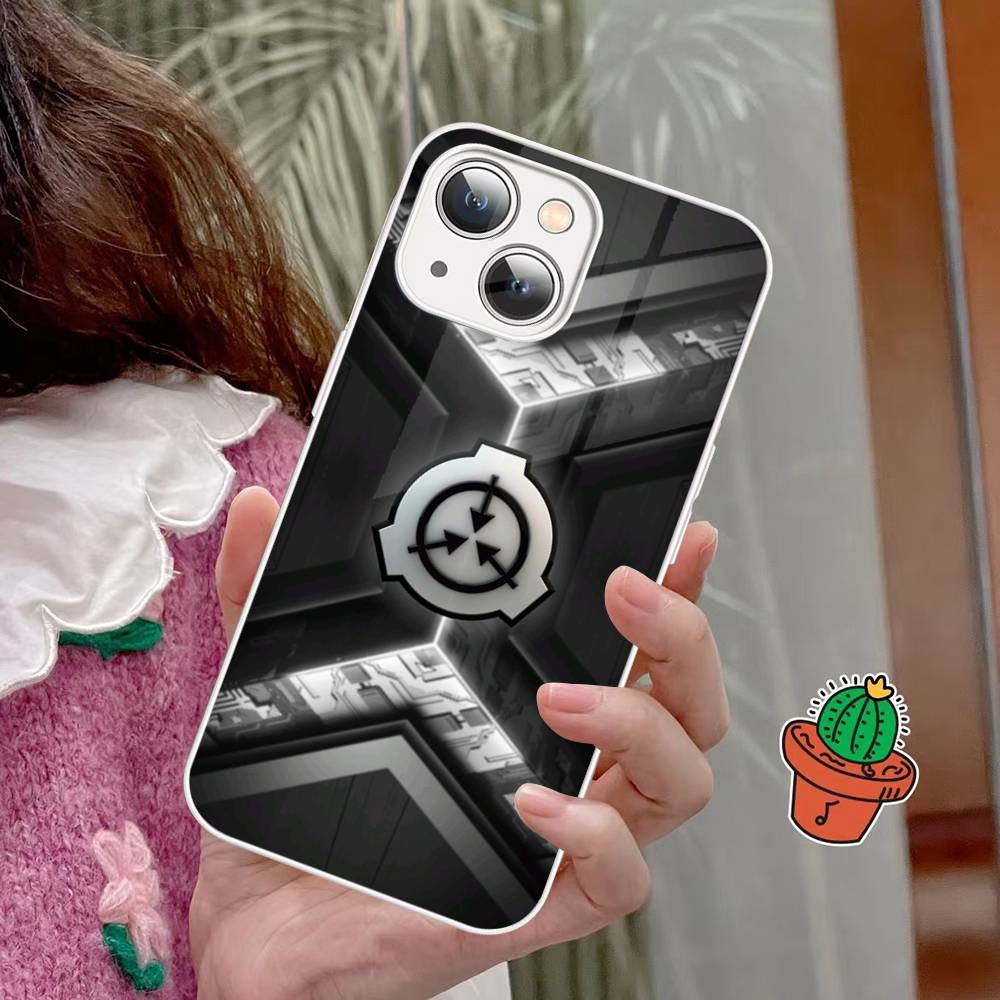 SCP Foundation Game Sci Fi Tempered Glass For Iphone 14 13 12 11 Pro Mini XS MAX 14Plus X XS XR Fundas